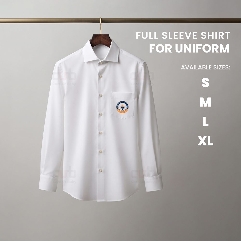 White Full Sleeve Shirt for School & College